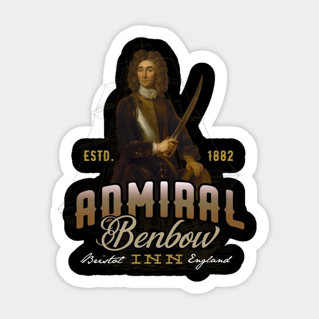 Admiral Benbow Inn Sticker by MindsparkCreative